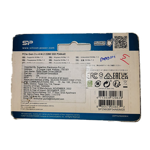 SP 256gb nvme SSD