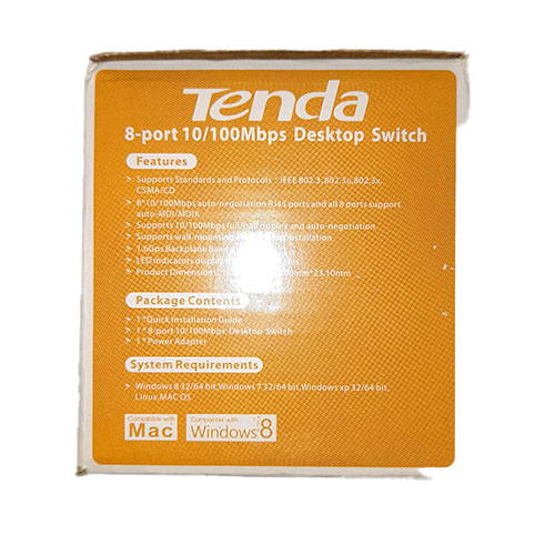 Tenda 8-port desktop switch