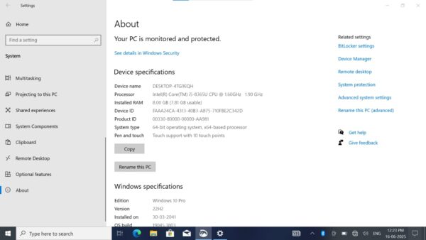 WhatsApp Image 2025-06-19 at 2.47.06 PM (1) DELL LATITUDE 5400 Business Laptop with Touchscreen | i5 8th gen | 8GB RAM | 256GB NVMe SSD | Backlit Keyboard
