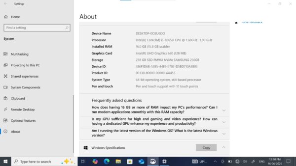 WhatsApp Image 2025-06-19 at 3.07.08 PM DELL LATITUDE 7400 2in1 14inch Touch Laptop | i5 8th gen | 16GB RAM | SAMSUNG 256GB NVMe SSD | Full HD Display | Backlit Keyboard