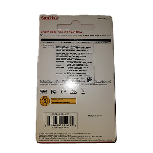 Sandisk 64gb pendrive
