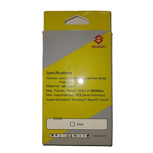 SMACC SATA usb2.0 HDD Enclosure